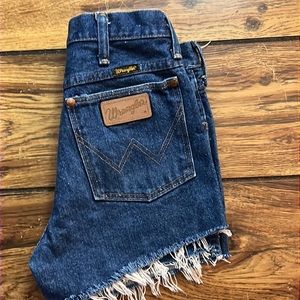 wrangler high rise shorts